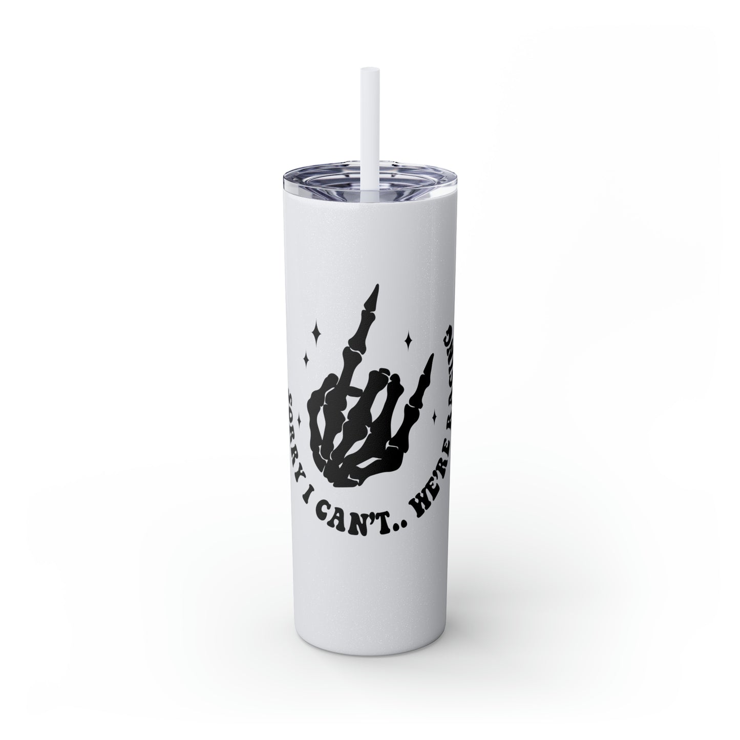 Skinny Tumbler with Straw, 20oz