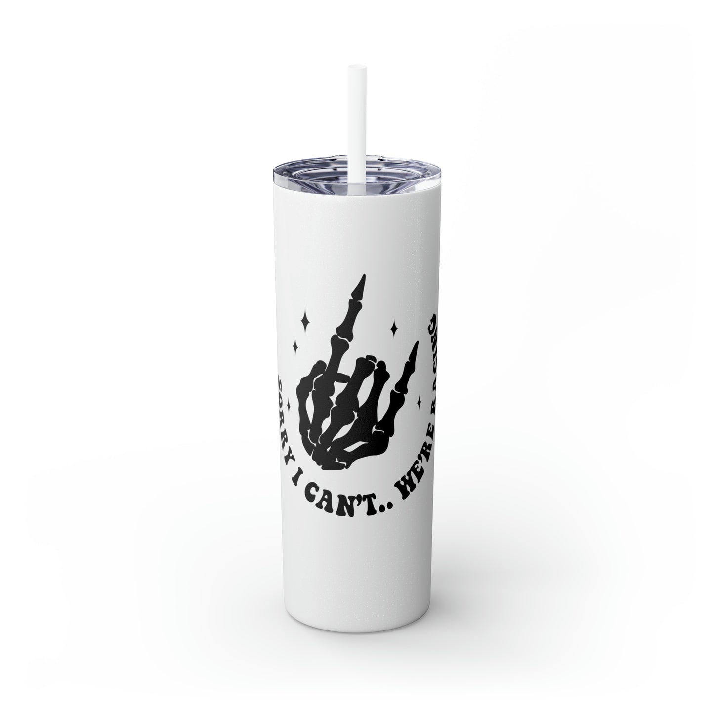 Skinny Tumbler with Straw, 20oz