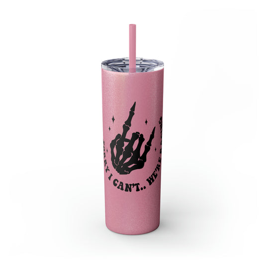 Skinny Tumbler with Straw, 20oz